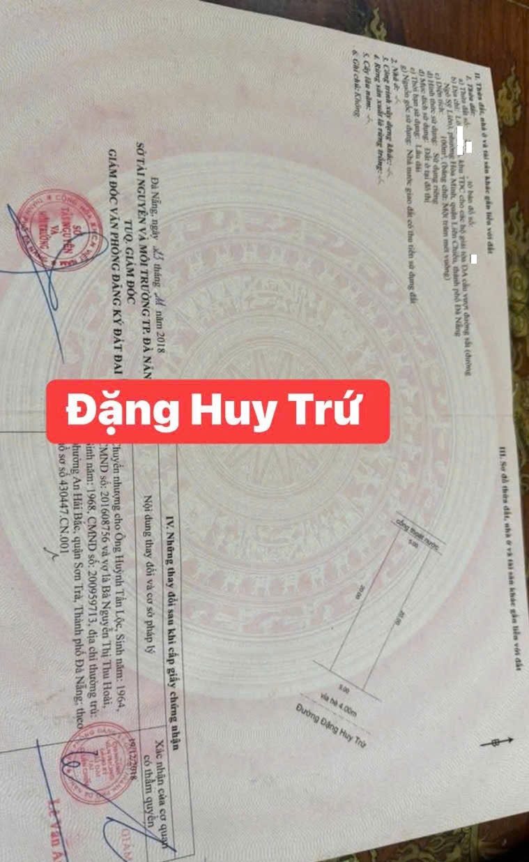 🔴💥Bán đất đường Đặng Huy Trứ - Đường 7,5m thông biển - Ảnh chính